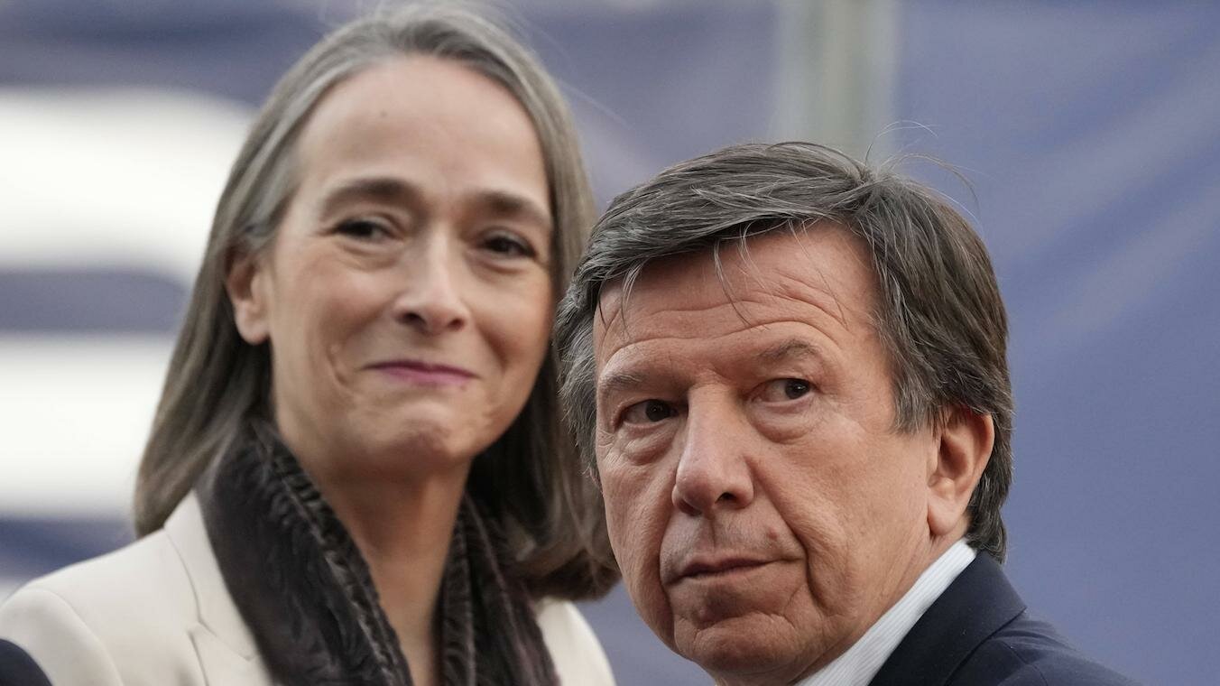 Delphine Ernotte et Gilles Pélisson, PDG de France Télévisions et TF1.