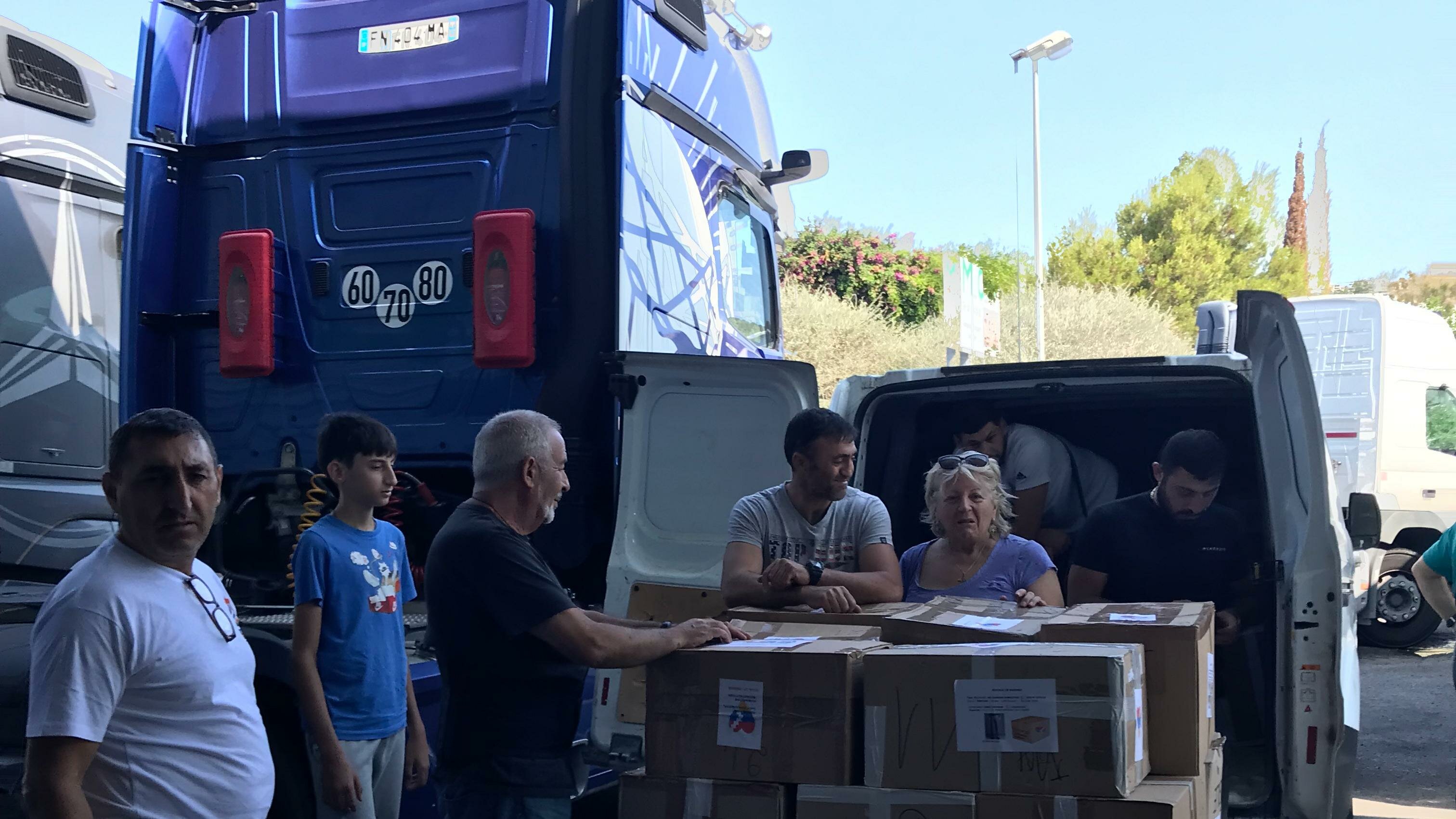 Départ du container